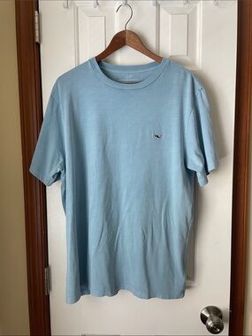 Vineyard Vines Classic Whale T-Shirt in Light Blue